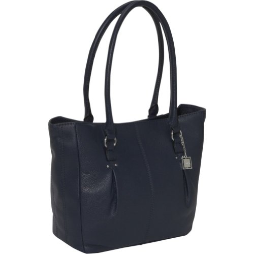 Calvin Klein Alpine Leather Pleated Tote