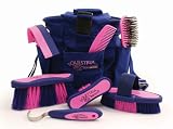 Equestria Sport Series 8-pc Deluxe Horse Grooming Kit, Navy/Pink