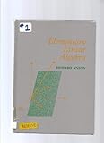 Elementary linear algebra