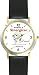 Habit 6 - Synergize (Spanish Text) - DELUXE TWO-TONE WATCH from THE 7 HABITS - WATCH COLLECTION BY WATCHBUDDY&reg; - Arabic Numbers - Black Leather Strap-Size-Women's Size-Small