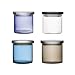 iittala Small Glass Jars - Clear with Black Lid Image