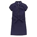 Juniors' Uniform Stretch Canvas Dress - Navy