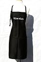 Black Embroidered Apron "Wine Slut"