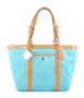 Authentic Coach Signature East/west Gallery Purse Aqua #13560