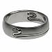 316L Stainless Steel ring w/ laser cut snake.