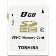 ���� SDHC �J�[�h 8GB SD-F08GR5W6 �N���X6 TOSHIBA�@�C�O�����p�b�P�[�W�i