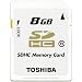 ���� SDHC �J�[�h 8GB SD-F08GR5W6 �N���X6 TOSHIBA�@�C�O�����p�b�P�[�W�i