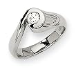 Stainless Steel CZ Ring (Sizes 6-8)