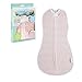 Woombie Original Nursery Swaddling Blanket - for Babies up to 6 Months (Pink Giraffe, 14-19 lbs)