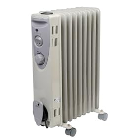 1.5KW 7 Fin Oil Filled Radiator/Heater with Thermostat