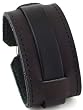 Nemesis THN-K Wide Black Leather Cuff Wrist Watch Band