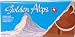 "PRALINE" (Chocolate) "SWITZERLAND", Packaged in Foil and Paper, 100g. "Golden Alps" (Pack of 20 pieces).