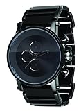 Vestal Men's PLA017 Plexi Minimalist Black Acetate Black Watch