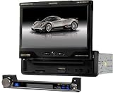 7 Car DVD Player with Bluetooth Touchscreen and Motorized Screen, Built-in TV, GPS Ready
