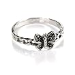 FOJO's Marcasite Butterfly Curb Link Ring