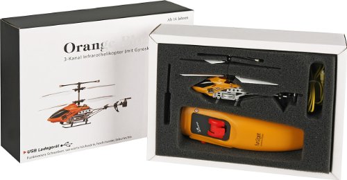 Imagen 5 de Fun2Get YD-113 - Helicóptero mini teledirigido con tecnología Gyro, color naranja