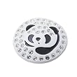 PIXMA GOLF USA スワロフスキー クリスタル ゴルフマーカー Panda White【メインマーカー＋磁石クリップ帽子用】CM31-WH-SV-S