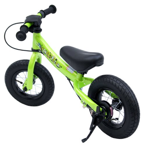 bike*star 25.4cm (10 Inch) Kids Learner Balance Beginner Run Bike Sport - Green