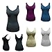 Cabales Women's Flexees Women's Shapewear Seamless Tailored Tank with Removable Pads