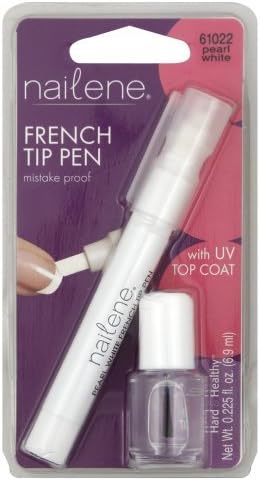 Nailene French Tip Pen, Pearl White 61022 (Pack of 4)