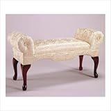 IMAGE OF Queen Anne Arm Bench in Ivory