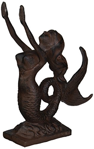 Rustic Iron Mermaid Door Stop 9" - Mermaid Decor - Nautical Decor - Beach Decor - Mermaid Decoration
