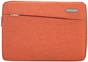 11 13 15 15.6 inch Slim Portable Neoprene Carrying Laptop Sleeve Case Bag w/ Handles and Accessory Pocket (11 inch, Style 2)