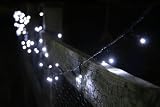 100 White Solar Powered Led Fairy Lights
