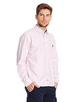 Ossa Fashion Camisa Hombre (Rosa / Blanco)