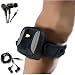 Active Combo - Compact Active Sports Armband for iPod Shuffle 2nd Gen - Active Noise-Isolating Sonic Alloy Earbuds with Nylon Woven Cord