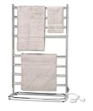 Warmrails Hyde Park Freestanding Towel Warmer and Drying Rack, Chrome