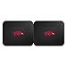 FANMATS 12276 NCAA Arkansas Razorbacks Back Row Utility Car Mats - 2 Piece Set, 14in. x 17in., All Weather Protection, Universal Fit, Deep Resevoir Design, Molded Team Logo