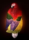 Macaw Parrot Night Light Ibis and Orchid DesignIMAGE