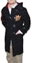 Polo Ralph Lauren Mens Black Match Big Pony Wool Toggle Jacket Coat Medium