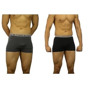 2 PACK: Mens Eterno Dri-Fit blue boxers shorts.
