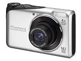 Canon  – PowerShot A2200 – Appareil Photo Numérique – 14,1 Mpix – Mode &laquo;&nbsp;Smart Auto&nbsp;&raquo; – Argent