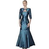 Formal Evening Dress with Short Jacket - Mother of Bride Groom, Wedding, Party, MOB Gown by Sean Collection (7344) Midnight Blue