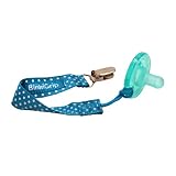 Booginhead Pacifier Holder, Blue Polka Dot by BooginHead