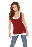 Maryland Terrapins Women's 2-Layered Racer Back Tank Top - by Alyssa Milano
