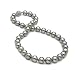 Bling Jewelry 10mm South Sea Shell Grey Pearl Bridal Necklace 16" 18"
