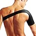 uxcell® Elastic Single Sleeves Shoulder Support Protector Brace Black