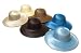 Smooth Satin, Straw Style Hat in Assorted Colors