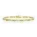 SPARKLING GENUINE PERIDOT & DIAMOND 14K GOLD BRACELET