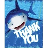 Shark Splash Thank You Cards 8 Per Pack