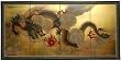 Great Chinese Lunar Asian New Year Gift Idea - 36" x 72" Sky Dragon Gold Leaf Wall Art Screen