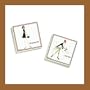 Cafe Girl & Shopping Girl Set of Magnets New