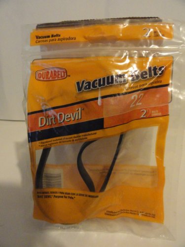 Dirt Devil #22 Vacuum Belts - 2 Per Package