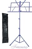 Portable Purple Folding Sheet Music Stand with Carrying Bag