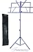 Portable Purple Folding Sheet Music Stand with Carrying Bag