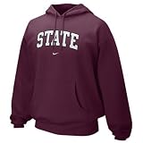 Nike Mississippi State Bulldogs Maroon Arch Lettering Hoody Sweatshirt